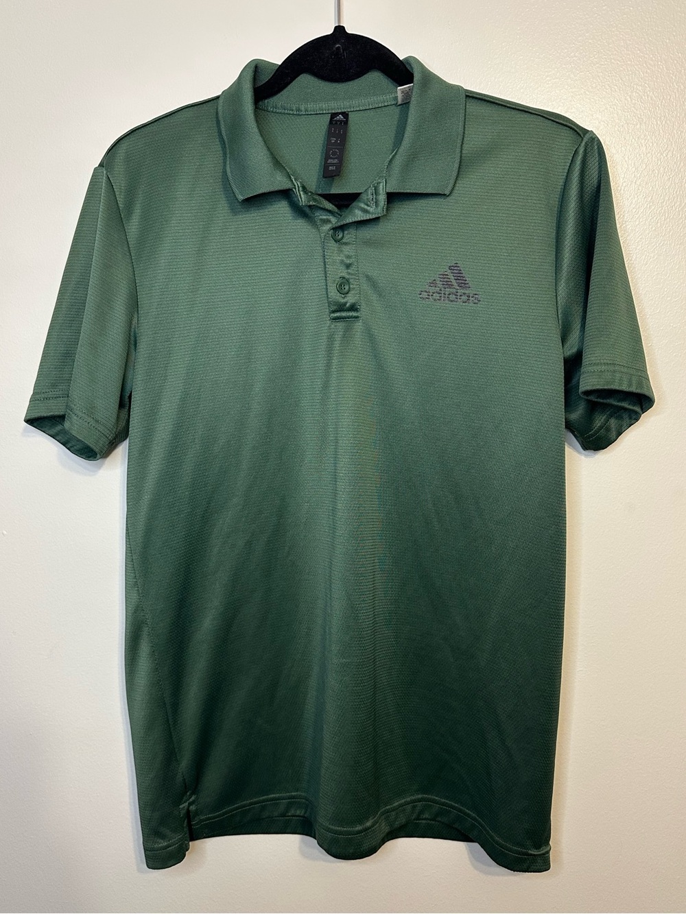 adidas Men's Dark Green Polo with Subtle Logo